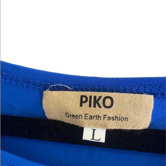 PIKO Long Sleeve Blue Shirt Size Large - Picture 5 of 5